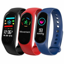 Carregar imagem no visualizador da galeria, Relogio Pulseira De Corrida Monitor Cardíaco M3 Preto SmartWatch