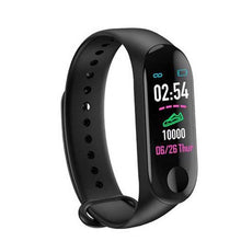 Carregar imagem no visualizador da galeria, Relogio Pulseira De Corrida Monitor Cardíaco M3 Preto SmartWatch

